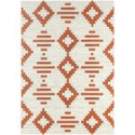 Abani Casa Collection 4' x 6' Navy / Cream Southwestern Geometric Tribal Diamond Area Rug