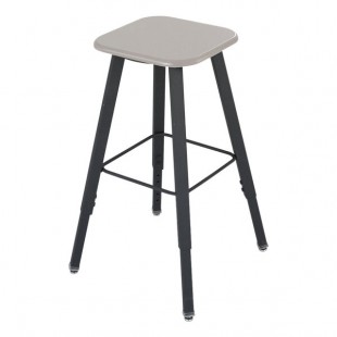 Safco 1205BE AlphaBetter Beige and Black Adjustable-Height Student Stool