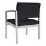 Lesro Lenox Steel Patriot Plus Black Vinyl Oversized Guest Arm Chair