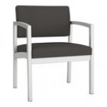 Lesro Lenox Steel Patriot Plus Black Vinyl Oversized Guest Arm Chair