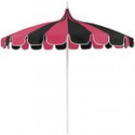 California Umbrella SMPT 852 SUNBRELLA 2 Pagoda 8 1/2' Round Push Lift Umbrella with 1 1/2