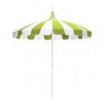 California Umbrella SMPT 852 SUNBRELLA 2 Pagoda 8 1/2' Round Push Lift Umbrella with 1 1/2