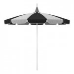 California Umbrella SMPT 852 SUNBRELLA 2 Pagoda 8 1/2' Round Push Lift Umbrella with 1 1/2