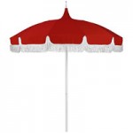 California Umbrella SMPT 852 SUNBRELLA 2 Pagoda 8 1/2' Round Push Lift Umbrella with 1 1/2