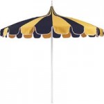 California Umbrella SMPT 852 SUNBRELLA 2 Pagoda 8 1/2' Round Push Lift Umbrella with 1 1/2
