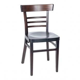 BFM Seating Giulia Dark Walnut Beechwood Side Chair BFM Seating Giulia Dark Walnut Beechwood Side Chair