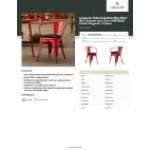 Lancaster Table & Seating Alloy Ruby Red Outdoor Arm Chair with Black Fabric Magnetic Cushion