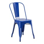 Lancaster Table & Seating Alloy Blue Quartz Outdoor Cafe Chair Lancaster Table & Seating Alloy Blue Quartz Outdoor Cafe Chair