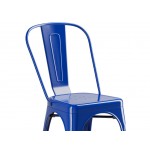 Lancaster Table & Seating Alloy Blue Quartz Outdoor Cafe Chair Lancaster Table & Seating Alloy Blue Quartz Outdoor Cafe Chair