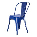 Lancaster Table & Seating Alloy Blue Quartz Outdoor Cafe Chair Lancaster Table & Seating Alloy Blue Quartz Outdoor Cafe Chair