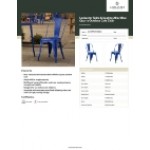 Lancaster Table & Seating Alloy Blue Quartz Outdoor Cafe Chair Lancaster Table & Seating Alloy Blue Quartz Outdoor Cafe Chair