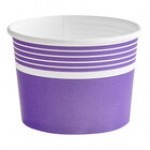 Choice 12 oz. Blue Paper Frozen Yogurt / Food Cup - 50/Pack