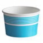 Choice 12 oz. Blue Paper Frozen Yogurt / Food Cup - 50/Pack