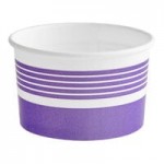Choice 12 oz. Blue Paper Frozen Yogurt / Food Cup - 50/Pack