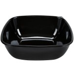 Sabert 94320 Bowl2 320 oz. Black Square Catering Bowl - 25/Case