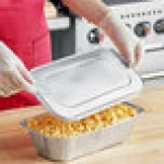 Western Plastics Third Size Foil Steam Table Pan Lid - 100/Case