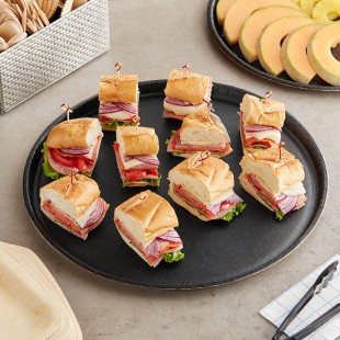 Solut Aqueous Coated Heavy Weight Black Catering / Deli Tray 18 Solut Aqueous Coated Heavy Weight Black Catering / Deli Tray 18