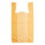 Choice Customizable 1/6 Standard Size Orange Unprinted Standard-Duty Plastic T-Shirt Bag - 1,000/Case Choice Customizable 1/6 Standard Size Orange Unprinted Standard-Duty Plastic T-Shirt Bag - 1,000/Case