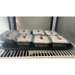 Choice 1.5 lb. Oblong Shallow Foil Take-out Container with Dome Lid - 250/Case
