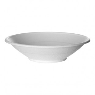 Eco-Products Vanguard 24 oz. Compostable Sugarcane Round Noodle Bowl - 400/Case Eco-Products Vanguard 24 oz. Compostable Sugarcane Round Noodle Bowl - 400/Case