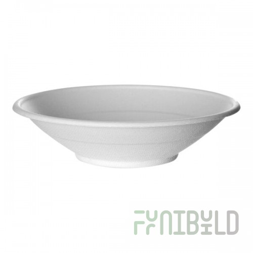Eco-Products Vanguard 24 oz. Compostable Sugarcane Round Noodle Bowl - 400/Case