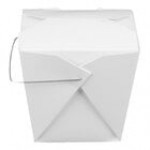 Fold-Pak 32WHPAGODM 32 oz. Pagoda Chinese / Asian Paper Take-Out Container with Wire Handle - 500/Case