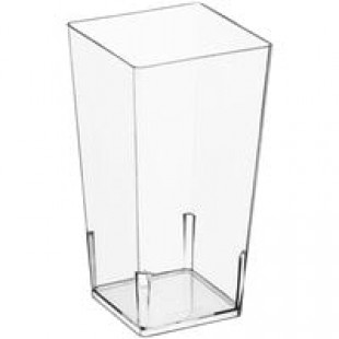 Fineline Tiny Temptations 6405-CL 3.6 oz. Tiny Tumblers Clear Plastic Cup - 200/Case