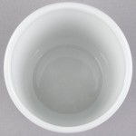 Tuxton GLP-651 TuxTrendz Linx 6 oz. Bright White Tall Slanted China Side Dish - 12/Case