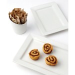 Tuxton GLP-651 TuxTrendz Linx 6 oz. Bright White Tall Slanted China Side Dish - 12/Case