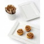 Tuxton GLP-651 TuxTrendz Linx 6 oz. Bright White Tall Slanted China Side Dish - 12/Case