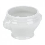 Tuxton GLP-651 TuxTrendz Linx 6 oz. Bright White Tall Slanted China Side Dish - 12/Case
