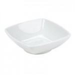 Tuxton GLP-651 TuxTrendz Linx 6 oz. Bright White Tall Slanted China Side Dish - 12/Case