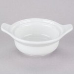Tuxton GLP-651 TuxTrendz Linx 6 oz. Bright White Tall Slanted China Side Dish - 12/Case