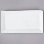 Tuxton GLP-651 TuxTrendz Linx 6 oz. Bright White Tall Slanted China Side Dish - 12/Case