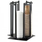 Cal-Mil 1149-13 One by One Three Tier Black Jar Display - 6 1/4
