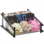 Cal-Mil 1149-13 One by One Three Tier Black Jar Display - 6 1/4