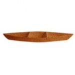 G.E.T. Enterprises BT319-MOD-BR Bugambilia 6.9 Qt. Smooth MOD Finish Brick Resin-Coated Aluminum Deep Boat with Dividers