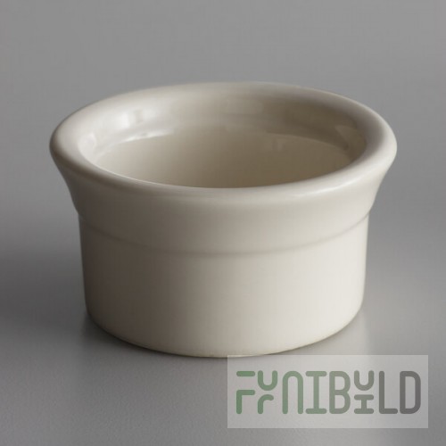 Libbey 950027741 Casablanca 2 oz. Cream White Small Porcelain Ramekin - 36/Case