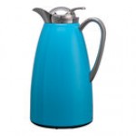 Service Ideas Classy 33.8 oz. Brushed Copper Stainless Steel Insulated Coffee Carafe / Server with Push-Button Lid CJZS1CP