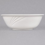 CAC GAD-81 Garden State 42 oz. Bone White Porcelain Bowl - 12/Case