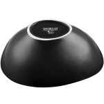 Libbey DRI-6-O Driftstone 38 oz. Onyx Satin Matte Organic Porcelain Bowl - 12/Case