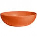 G.E.T. Enterprises BRD18-MOD-TG Bugambilia 15.9 Qt. Smooth MOD Finish Tangerine Resin-Coated Aluminum Extra Large Deep Round Bowl G.E.T. Enterprises BRD18-MOD-TG Bugambilia 15.9 Qt. Smooth MOD Finish Tangerine Resin-Coated Aluminum Extra Large Deep Round Bowl