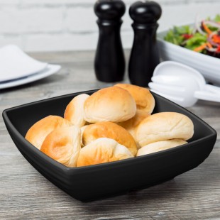 GET ML-67-BK Milano Black 2.5 Qt. Square Bowl - 12/Case GET ML-67-BK Milano Black 2.5 Qt. Square Bowl - 12/Case