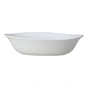 Creations Scape from Steelite International 2.5 Qt. White Melamine Oval Bowl Creations Scape from Steelite International 2.5 Qt. White Melamine Oval Bowl