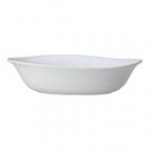 Creations Scape from Steelite International 2.5 Qt. White Melamine Oval Bowl