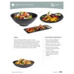 APS Nero 57.5 oz. Round Melamine Bowl - 6/Case APS Nero 57.5 oz. Round Melamine Bowl - 6/Case