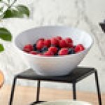 GET B-782-W White San Michele 14 oz. Slanted Melamine Bowl