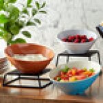 GET B-782-W White San Michele 14 oz. Slanted Melamine Bowl