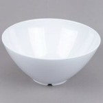 GET B-782-W White San Michele 14 oz. Slanted Melamine Bowl
