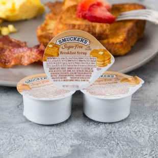 Smucker's Sugar-Free Breakfast Syrup 1.1 oz. Portion Cup - 100/Case Smucker's Sugar-Free Breakfast Syrup 1.1 oz. Portion Cup - 100/Case
